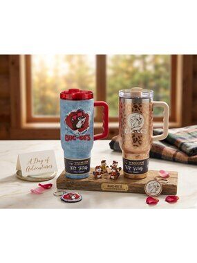 Set of 2 Buc-ees 40oz Yukon Outfitters Fit Forty Tumbler With Straw & Lid - Deni